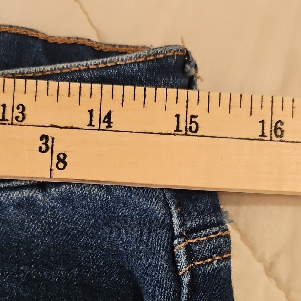 Jelly Beans Distressed Hem Straight Leg  Jeans - Picture 3 of 8